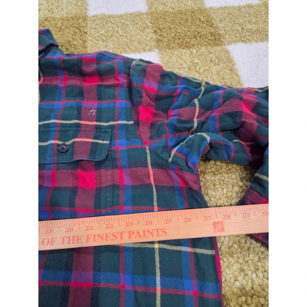 LL Bean Mens XL Plaid Flannel Shirt Jacket Fleece Lined Traditional Fit 298189
